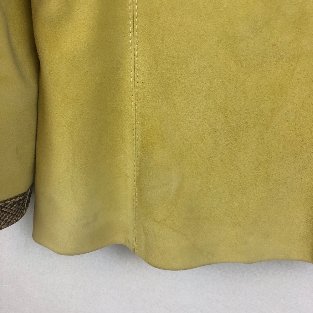 Valentino | Women’s Lime Green Python Skin Blazer - Picture 5 of 16